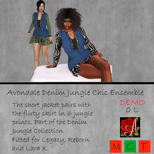 Avondale Denim Jungle Chic Ensemble  DEMO