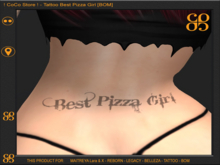 CoCo Store - tattoo Best Pizza Girl [BOM]