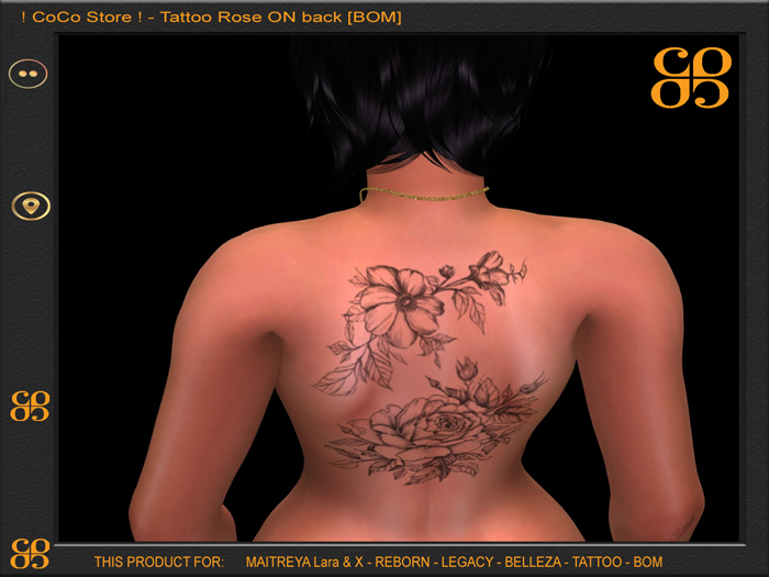 CoCo Store - Tattoo Rose ON back [BOM]