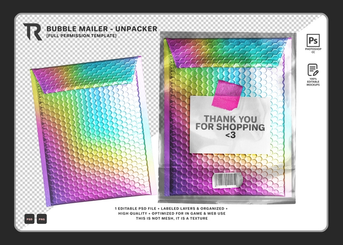 [TR] Bubble Mailer Mockup