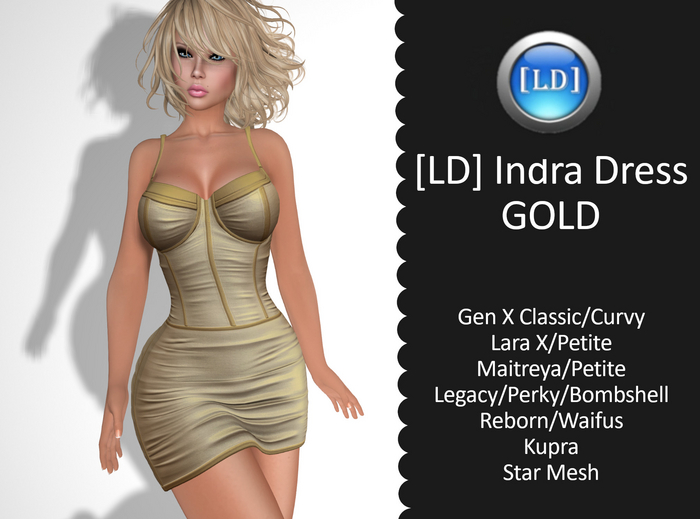 [LD] Indra GOLD Dress