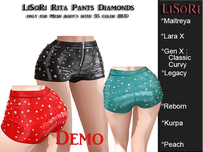 LiSoRi Rita Pants Diamonds DEMO