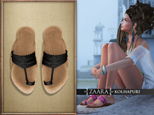 {Zaara} Kolhapuri sandals *black*
