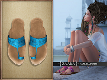 {Zaara} Kolhapuri sandals *cobalt*