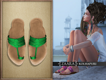 {Zaara} Kolhapuri sandals *green*