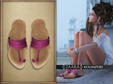 {Zaara} Kolhapuri sandals *plum*