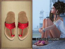 {Zaara} Kolhapuri sandals *red*