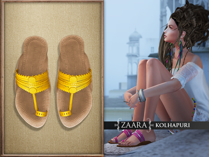 {Zaara} Kolhapuri sandals *yellow*