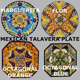 Mexican Talavera plates (textures) - collection 1