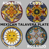 Mexican Talavera plates (textures) - collection 2
