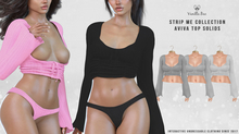 *Vanilla Bae* Aviva Top - Gray 3 Pack - Strip Me Interactive - Maitreya / LaraX / Legacy / Ebody Reborn / Waifu