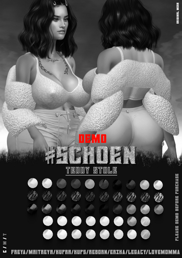 #SCHOEN - Teddy Stole - DEMO