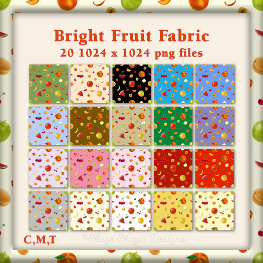 Bright Fruit Fabric