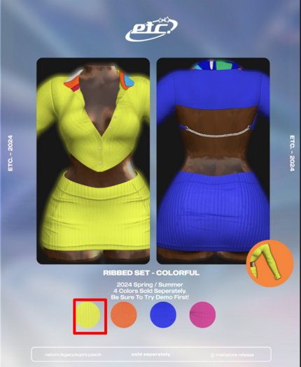 etc - ribbed set - olive