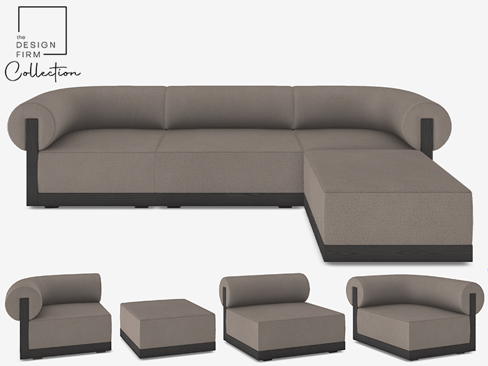TDFC - Belfountain Leather Modular Sectional