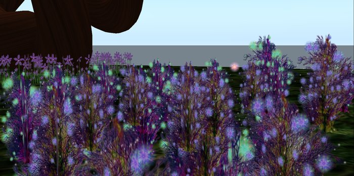 ALMOST FREE! WHIMSY MYSTICAL AQUA PURPLE FLOWERS COLLECTION 1