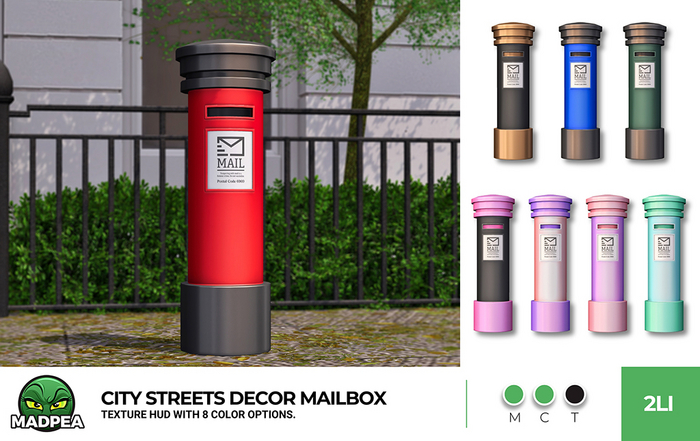 MadPea City Streets Decor Mailbox