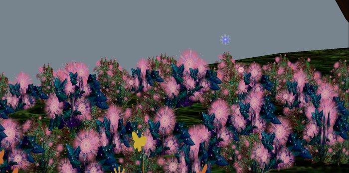 ALMOST FREE! WHIMSY MYSTICAL BLUE PINK  FLOWERS COLLECTION 1