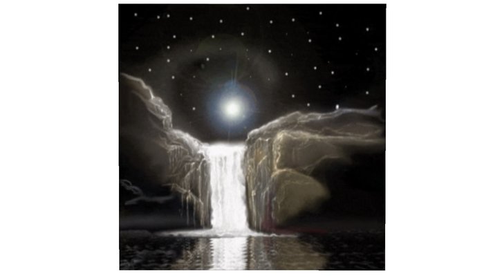 Scenic Animated Waterfall at Night Full Perm Landscape Texture!