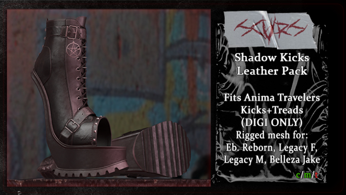 .:SCARS:. Shadow Kicks Boots (Leather)