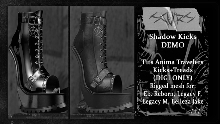 DEMO .:SCARS:. Shadow Kicks Boots