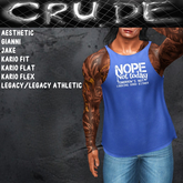 Nope, Not Today. Tomorrow's not looking good either. Men's Tank (MT1) <Wear Me>