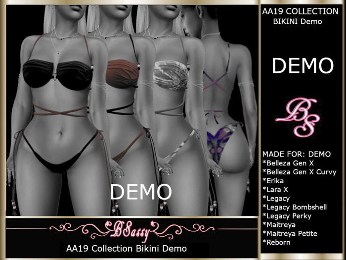 *BSASSY* AA19 COLLECTION BIKINI TIMED DEMO