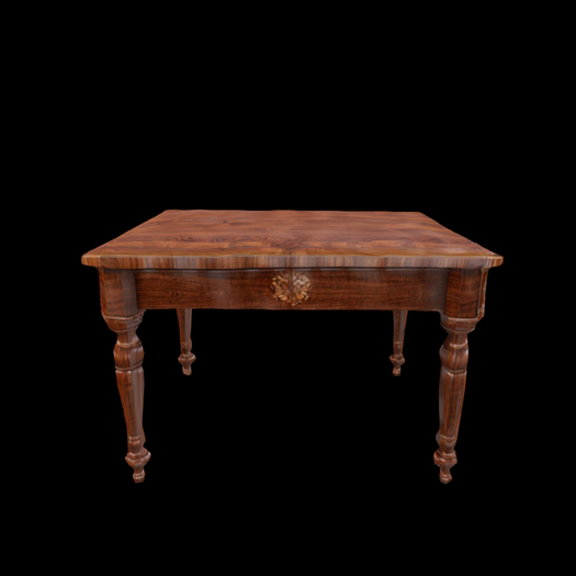 {S} Full Perm Mahogany Display Table 01