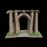 {S} Full Perm Old Wood Forest Archway 01