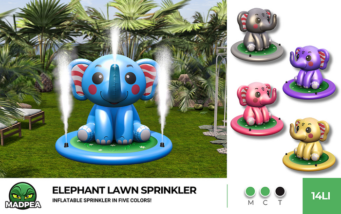 MadPea Elephant Lawn Sprinkler