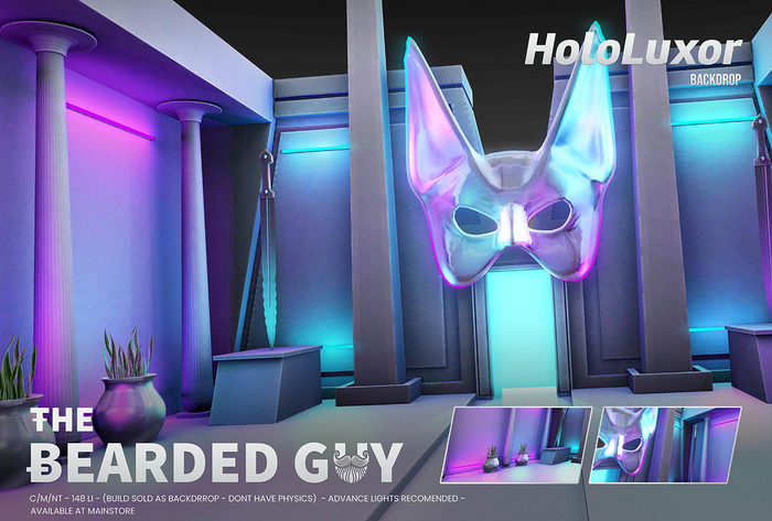Holo Luxor Backdrop - The Bearded Guy
