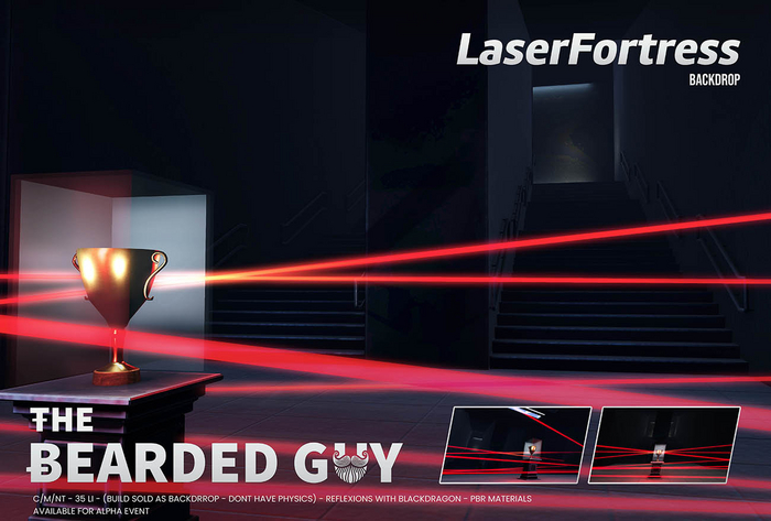 Laser Fortress Backdrop PBR - The Bearded Guy