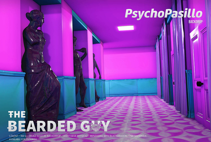Psycho Pasillo Backdrop - The Bearded Guy