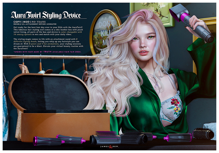 James&Dew .. AuraTwirl Hair Styling Device