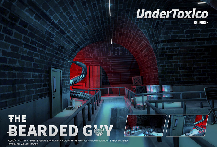 Under Toxico Backdrop - The Bearded Guy