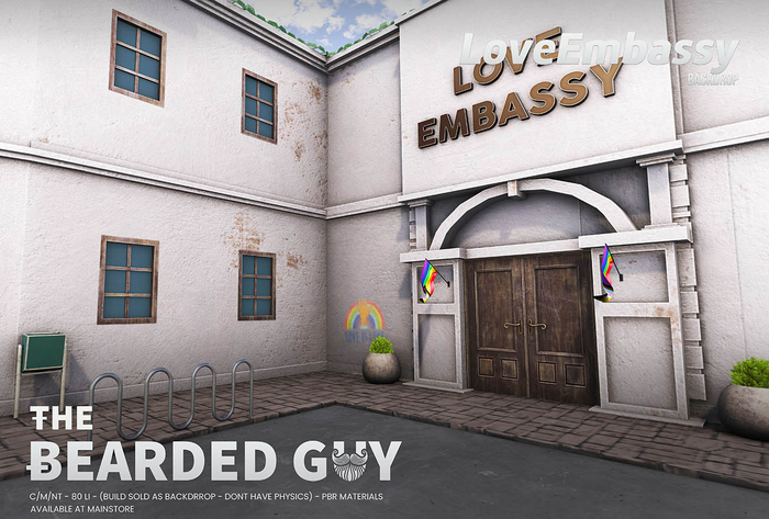 Love Embassy Backdrop PBR - The Bearded Guy