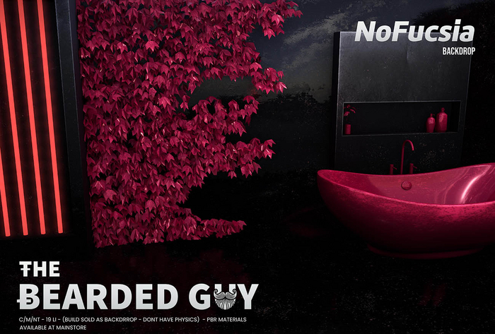 No Fucsia Backdrop - The Bearded Guy
