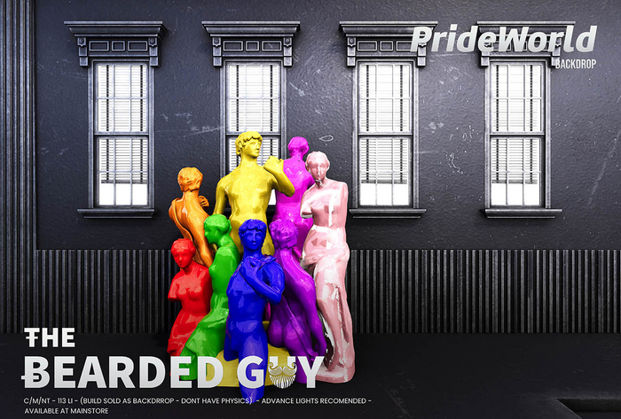 Pride World Backdrop PBR - The Bearded Guy
