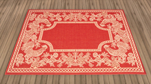 Red Rooster Area Rug