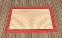Red Bordered Woven Rug