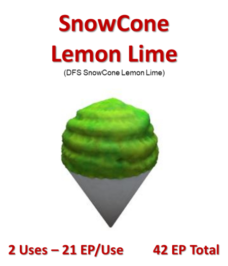 DFS SnowCone Lemon Lime (DFS - Texture Only)