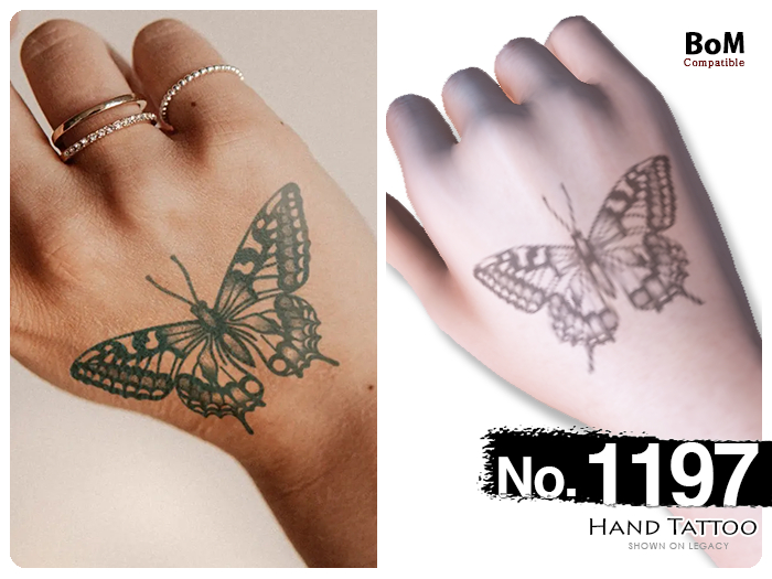 (Hand Tattoo) No.1197
