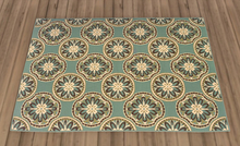 Green Bloom Vintage Area Rug