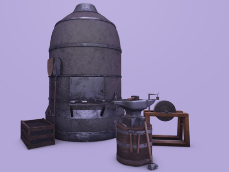 Second Life Marketplace - Medieval Blacksmith Forge