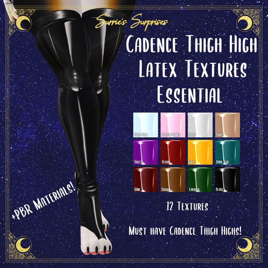 ~S.S.~ Latex Cadence Thigh High Stockings - ESSENTIAL