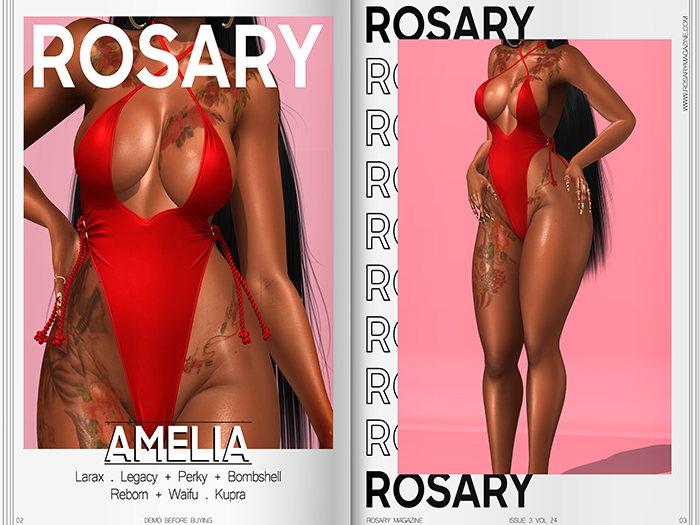 Rosary. Amelia . Red