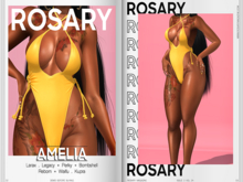 Rosary. Amelia . Yellow