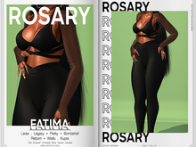 Rosary. Fatima . Black