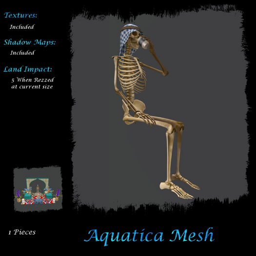 Aquatica Mesh - AM025954 Arabic Skelly #02