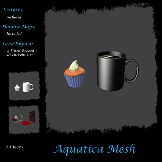 Aquatica Mesh - AM025963 Mug & Cupcake